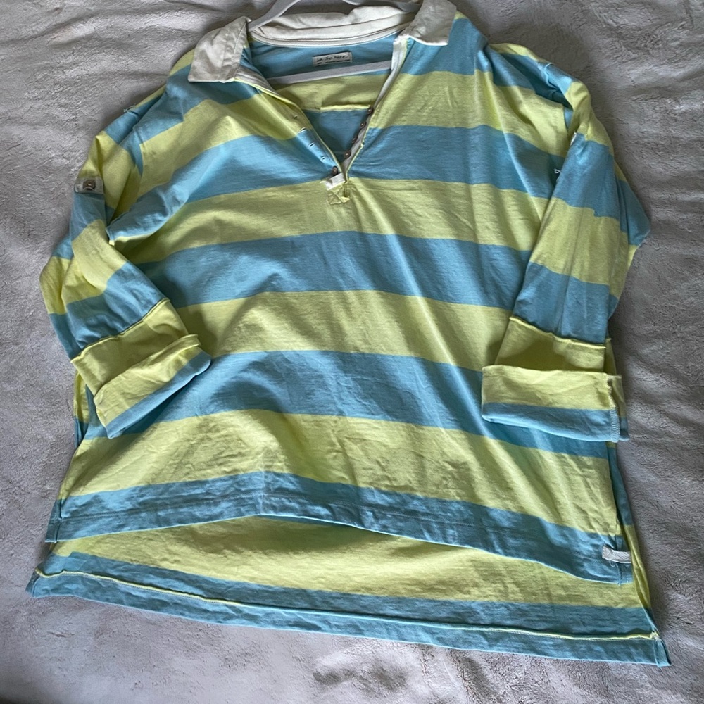 Free people Peyton rugby tee